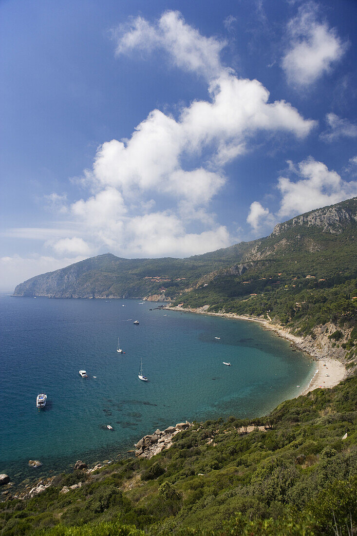 Southern coast of Monte Argentario near Lo Sbarcatello, Maremma, Tuscany, Italy