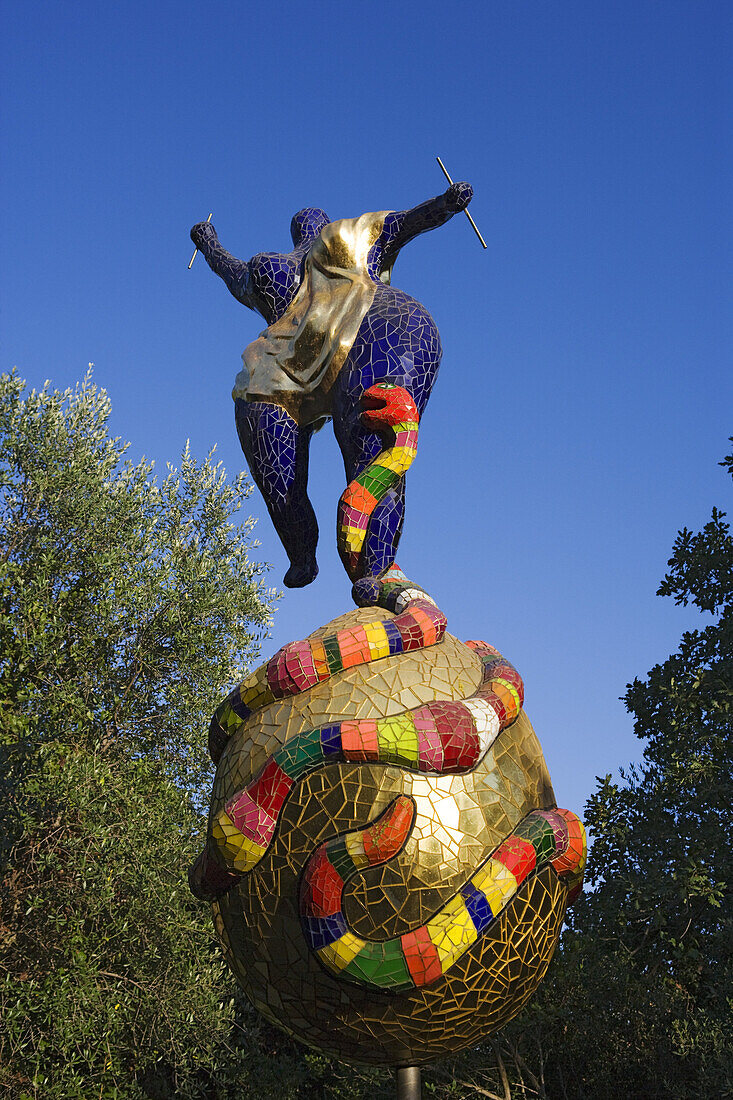 Tarockgarten (Giardino dei Tarocchi) von Nikki de Saint Phalle, Capalbio, Maremma, Toskana, Italien