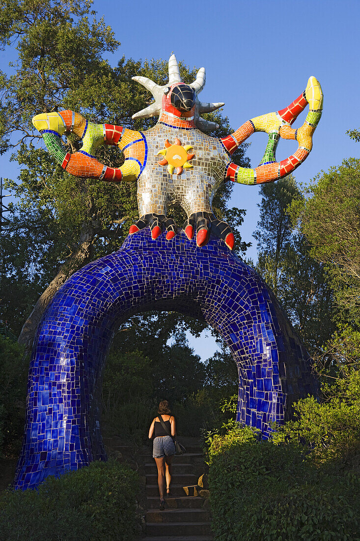 Tarockgarten (Giardino dei Tarocchi) von Nikki de Saint Phalle, Capalbio, Maremma, Toskana, Italien