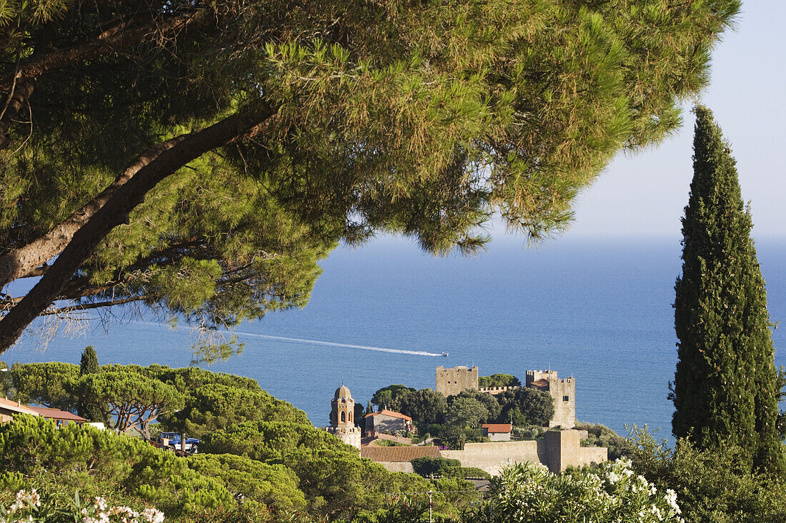 Old town and castle of Castiglione della Pescaia, Tuscany, Italy