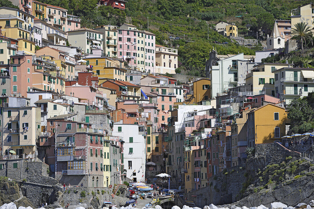 Riomaggiore, Cinque Terre, Ligurien, Italien