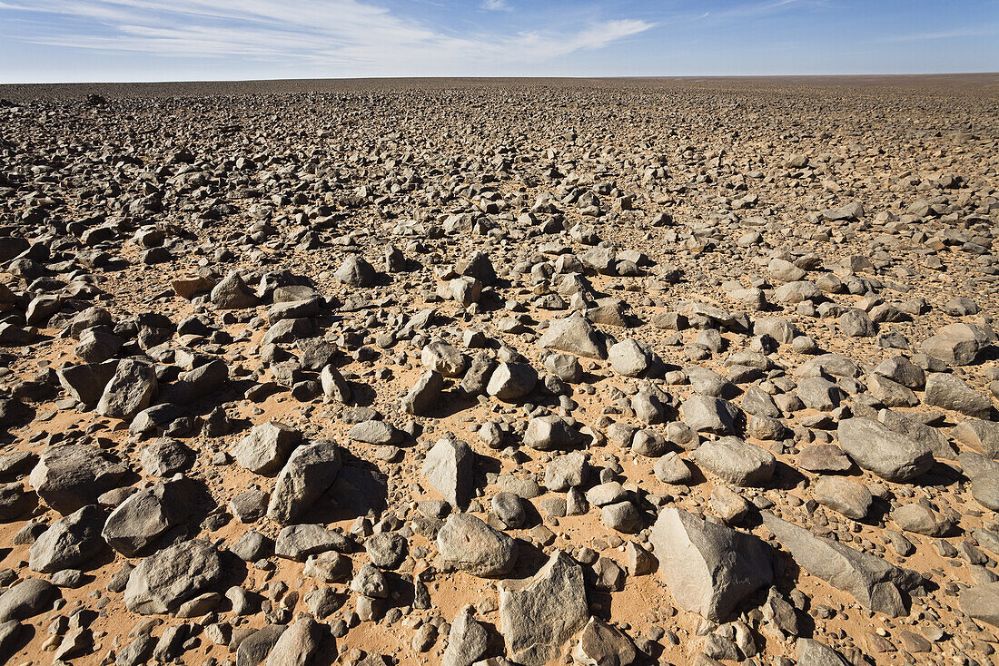 Stony Desert, Black Desert, Libya, Sahara, Africa