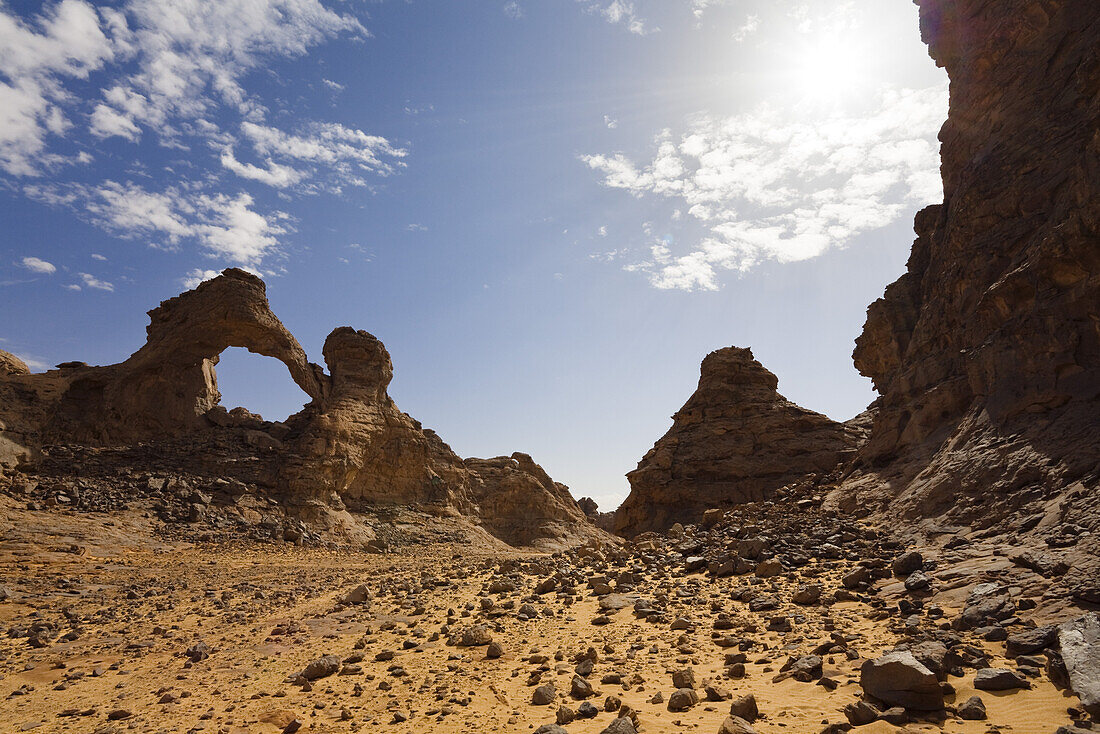 Stony desert, Tassili Maridet, Libya, Africa