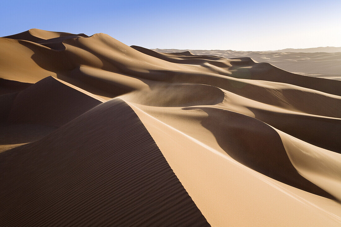 Sanddünen in der libysche Wüste, Sahara, Libyen, Nordafrika