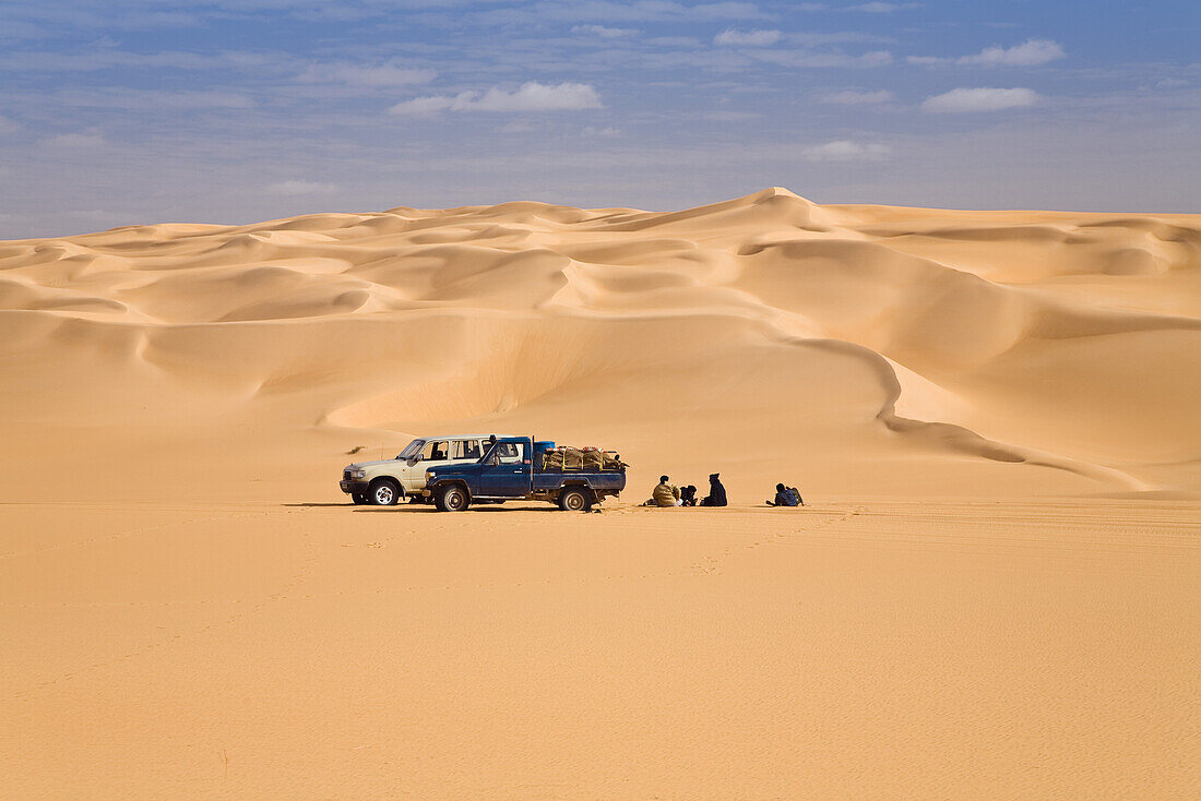 Individualtourismus in der libyschen Wüste, Libyen, Afrika