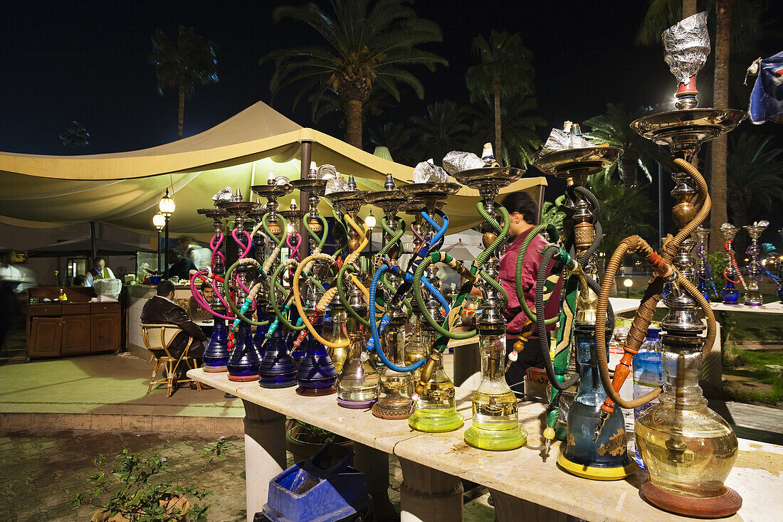 Water Pipes, Cafe, Restaurant, Tripoli, Libya, Africa