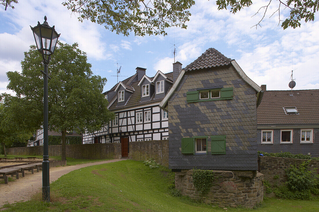 Toll house in the old city of Hattingen, Ruhrgebiet, North Rhine-Westphalia, Germany, Europe