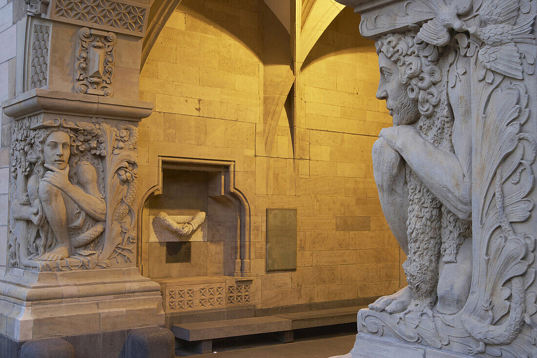 Part of town hall, Duisburg, North Rhine-Westphalia, Germany