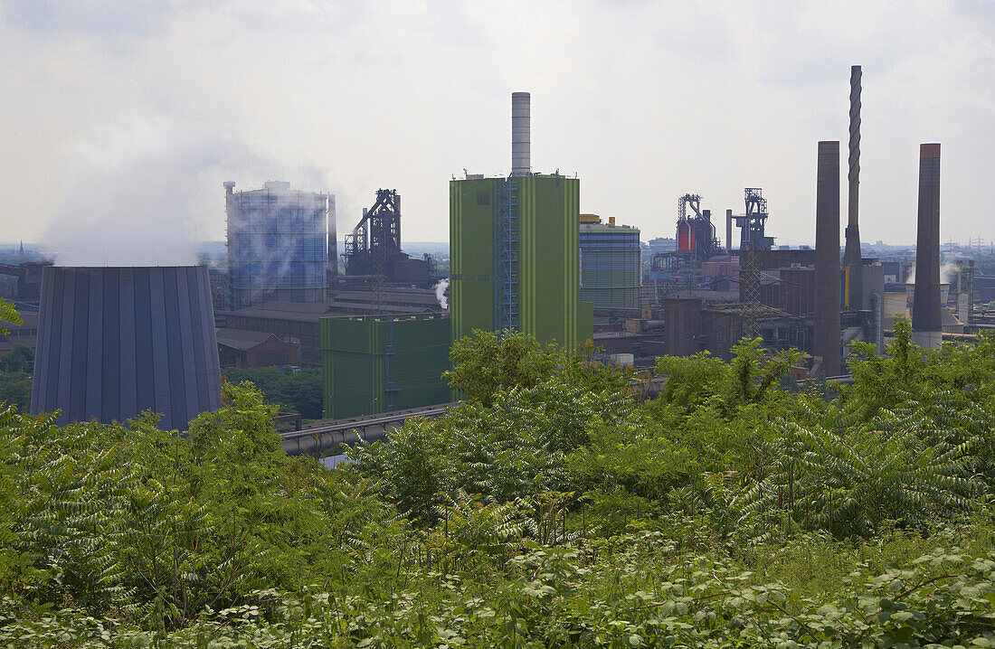 Blick vom Alsumer Berg Richtung Süd-Osten, Duisburg-Hamborn, Ruhrgebiet, Nordrhein-Westfalen, Deutschland, Europa