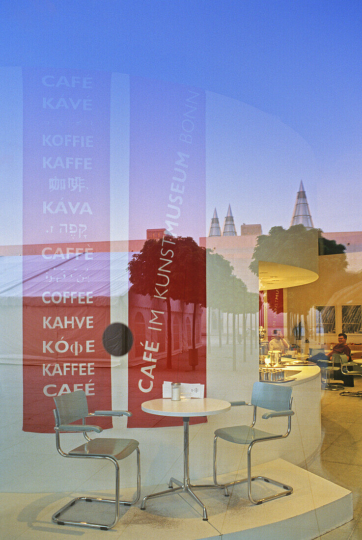 Café im Kunstmuseum, Bonn, Nordrhein-Westfalen, Deutschland