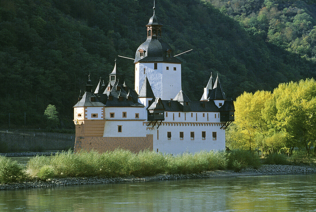 Burg Pfalzgrafenstein bei Kaub, Rhein, Rheinland-Pfalz, Deutschland