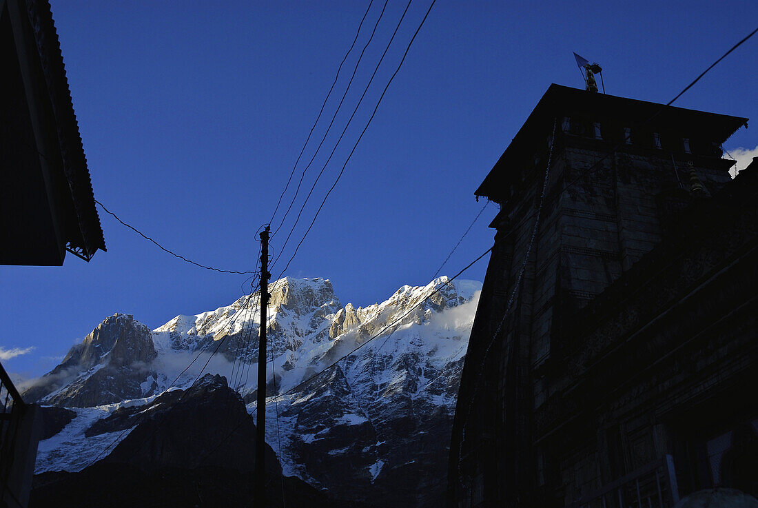 Berge des Garhwal Himalaya nördlich von Kedernath, Uttarakhand, Indien, Asien