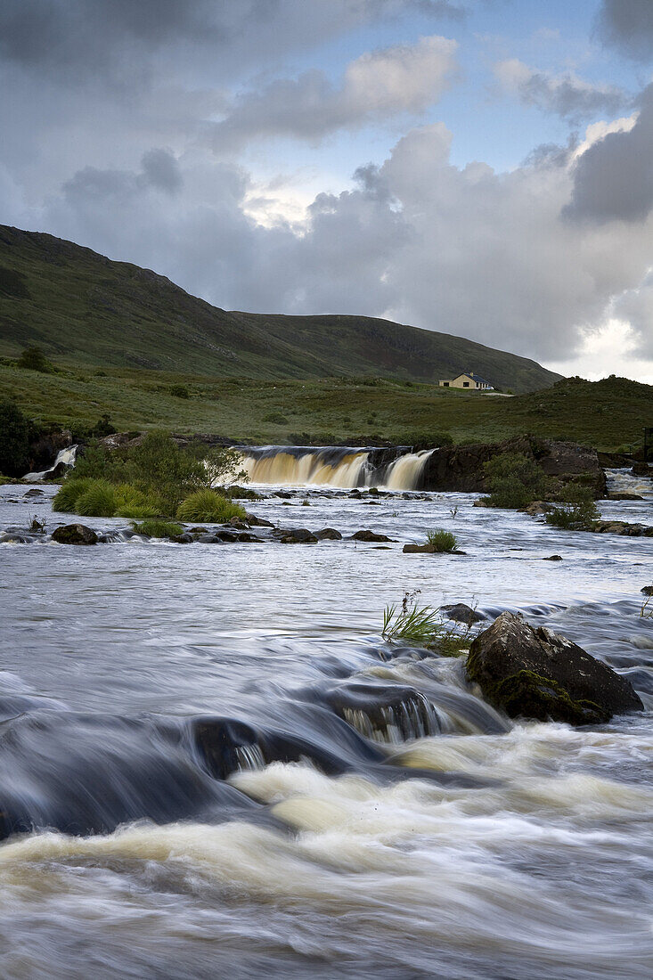 Aasleagh Falls, Connemara, County Mayo, Ireland, Europe