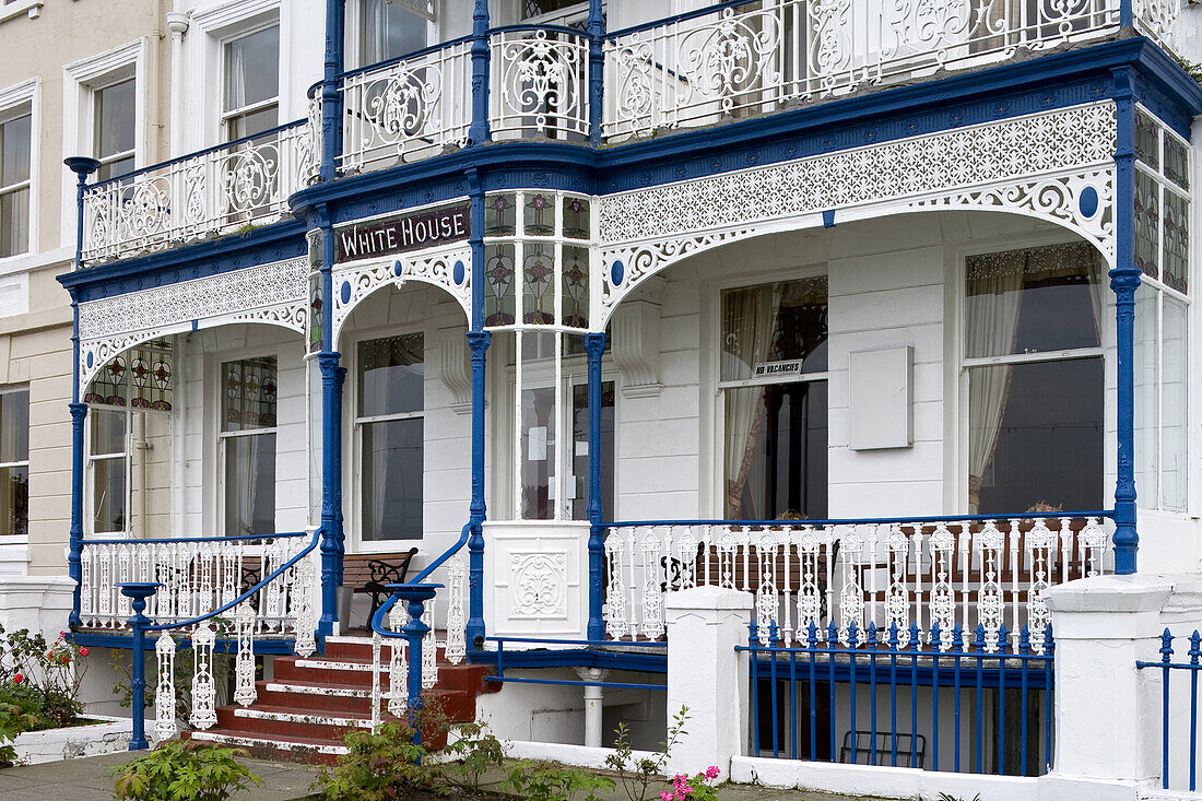 Bäderarchitektur in Llandudno, Conwy County Borough, Wales, Großbritannien, Europa