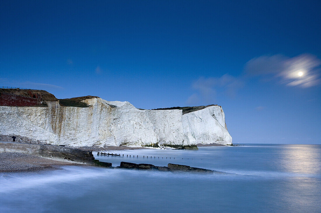 Kreideküste am Seaford Head, Seaford, East Sussex, England, Großbritannien, Europa