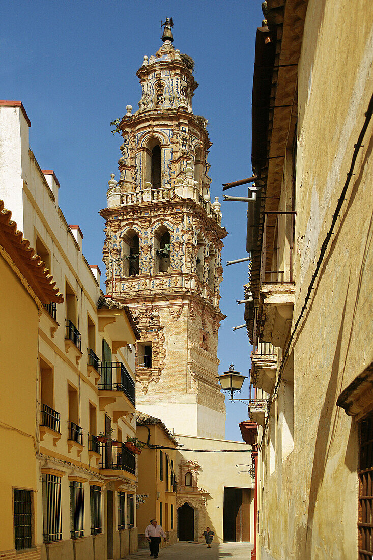 Tower of San Juan church, Ecija. Sevilla province, Andalusia, Spain