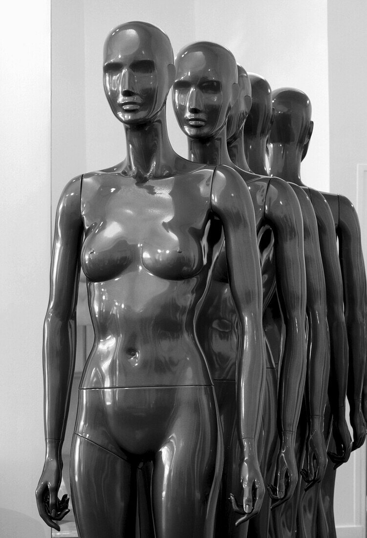 Mannequins for store windows. Paris, France