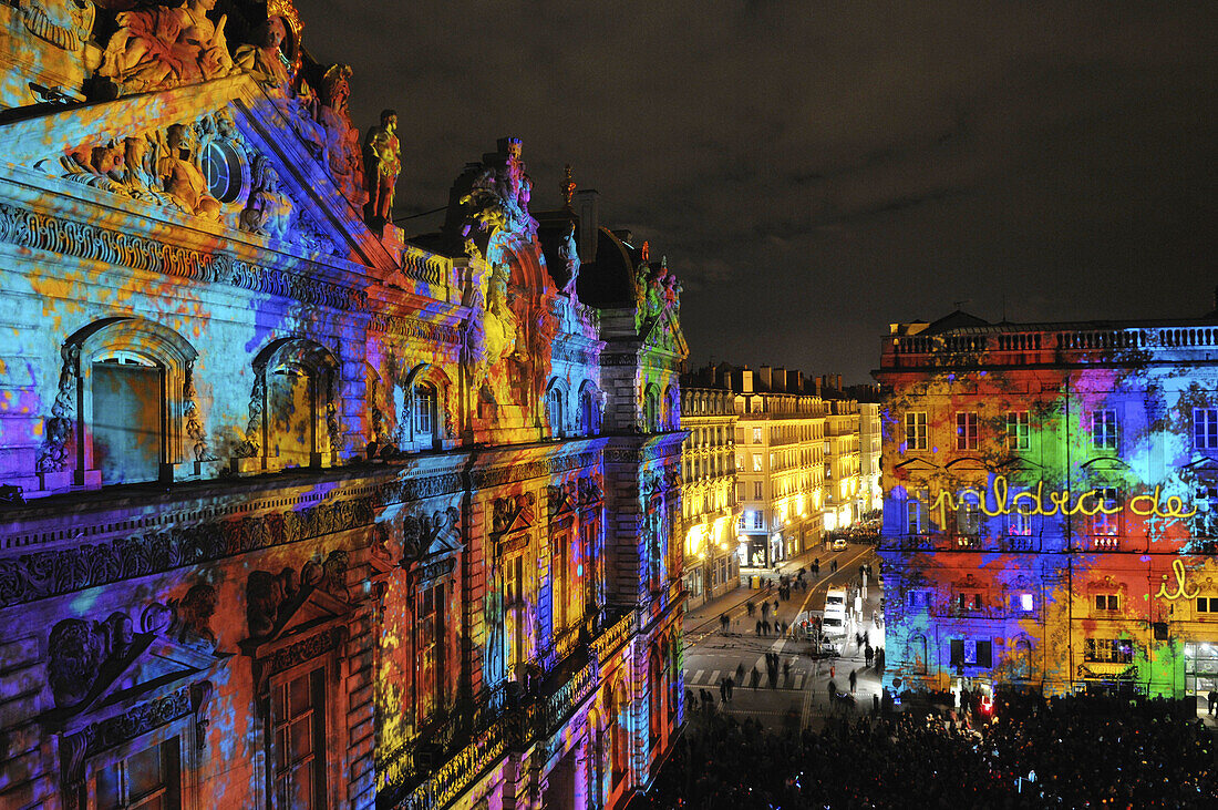 Lyon´s Festival of Lights is a four-day event where contemporary light installations illuminate the city.,every year in december during 4 days from the 5 to the 8 of december,  Rhône-Alpes, France