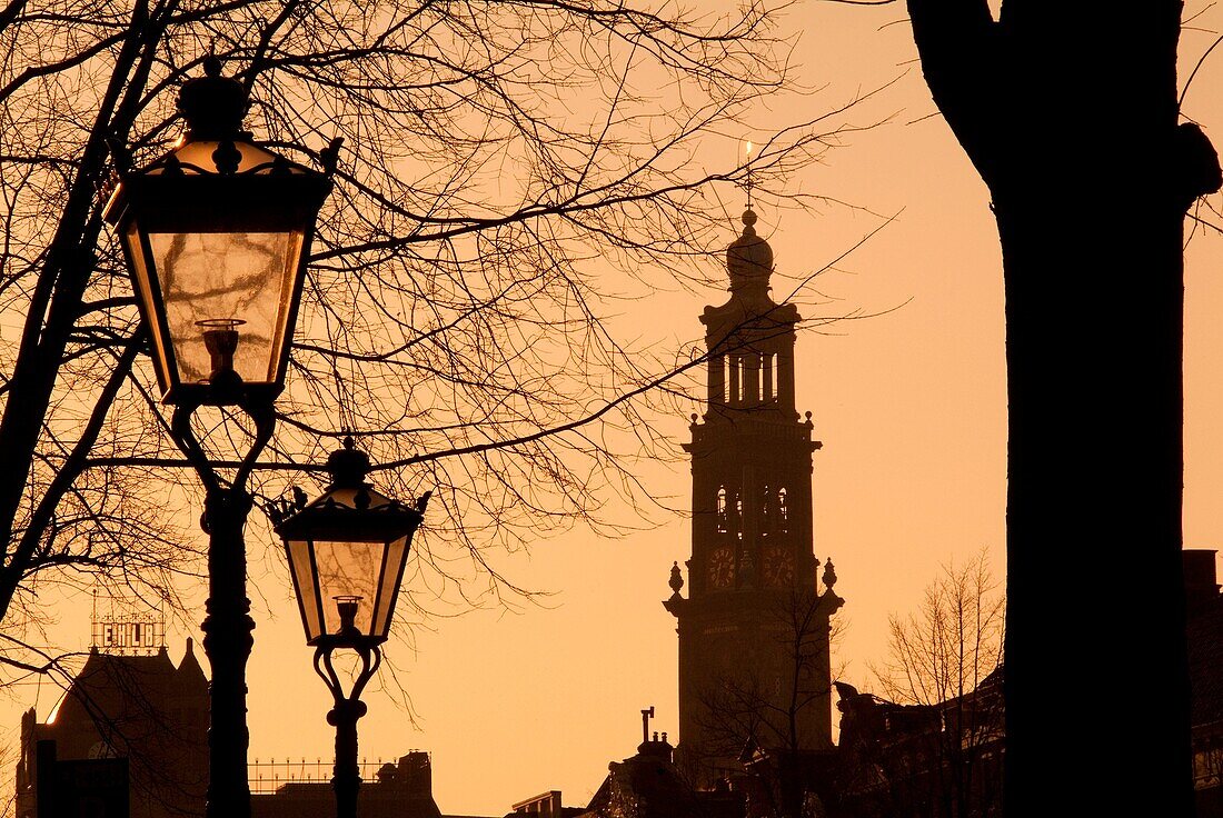 Westerkerk Church on Prisengracht canal