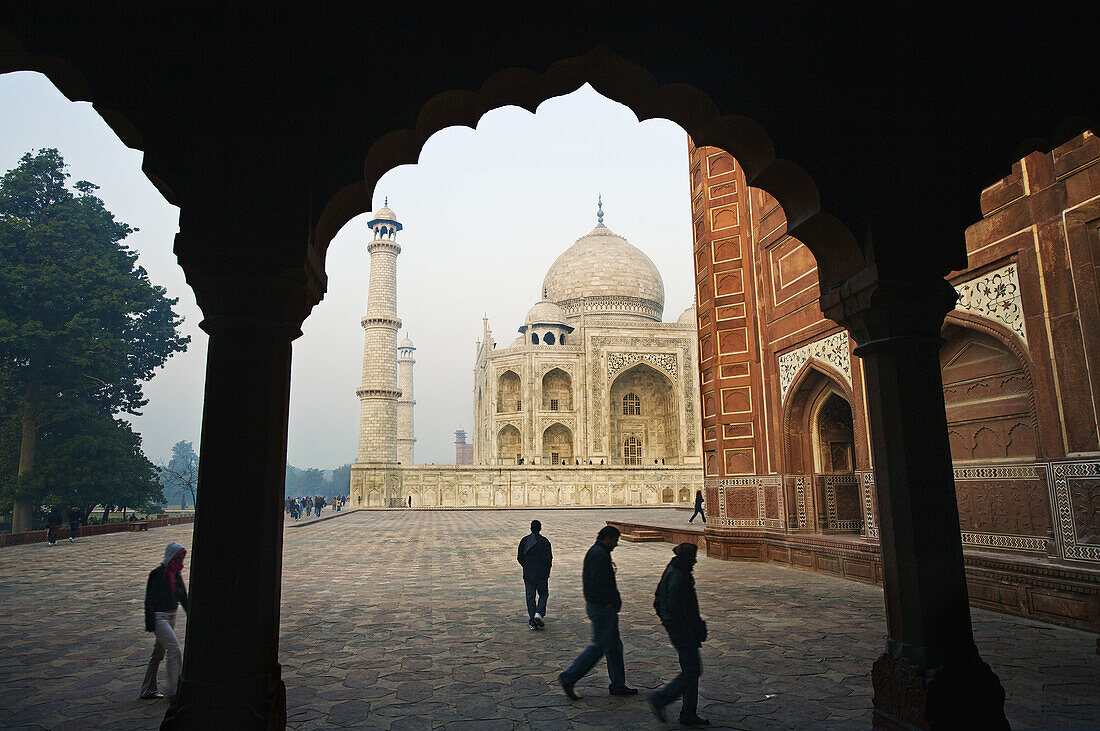 The Taj Mahal, mausoleum of the Empress Mumtaz Mahal, Agra, India