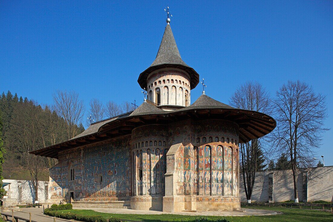 Romania,Moldavia Region,Southern Bucovina,Voronets Monastery,Church of St  George