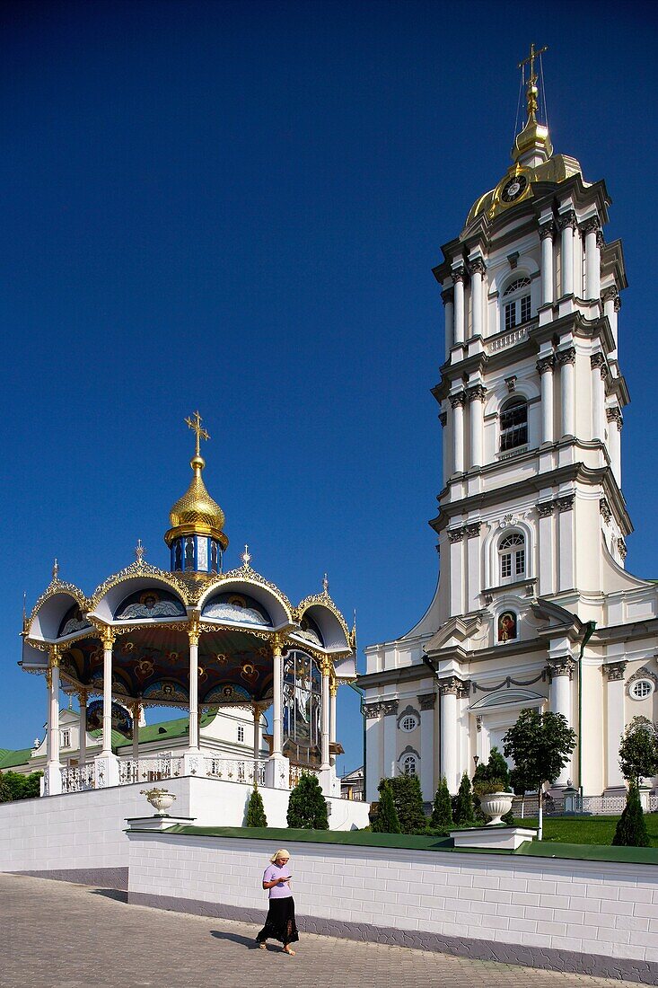Pochayiv,Poczajow,Holy Dormition Monastery,64 meter high bell tower,1861-1871,Western Ukraine,Ternopil Oblast