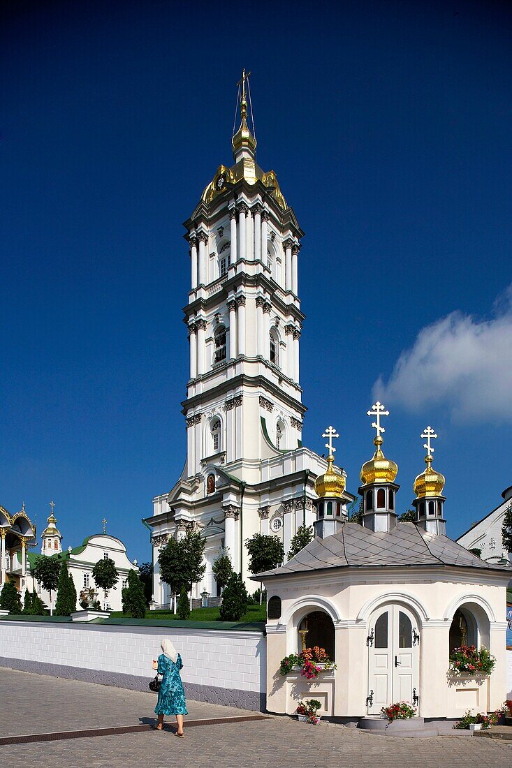 Pochayiv,Poczajow,Holy Dormition Monastery,64 meter high bell tower,1861-1871,Western Ukraine,Ternopil Oblast