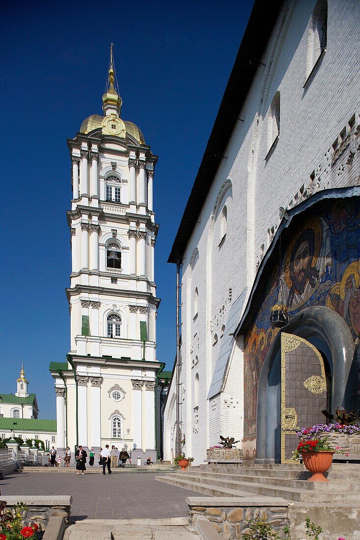 Pochayiv,Poczajow,Holy Dormition Monastery,64 meter high bell tower,1861-1871,Western Ukraine,Ternopil Oblast