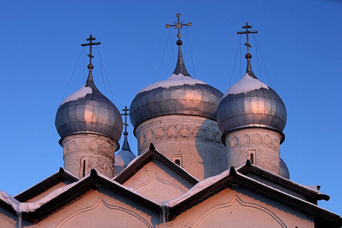 Russia,Novgorod-the-Great,Commercial Quarter,Church of SS Boris and Gleb in Plotnik,1536