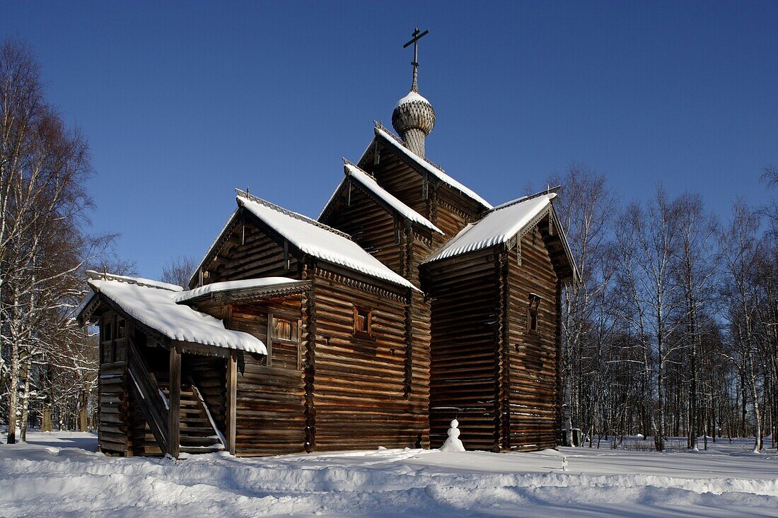 Russia,Novgorod-the-Great Region,Vitoslavlitsy,church of St  Nicholas,1642,Museum of Wooden Architecture, Open Air Ethnographic Museum