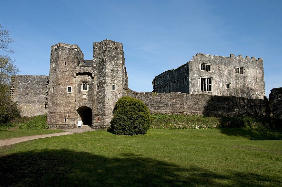 europe, uk, england, devon, berry pomeroy castle