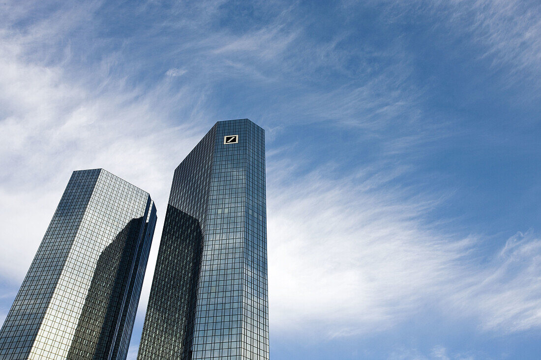 Germany, Hessen Frankfurt-am-Main, Financial District, Mainzer Landstrasse, Deutsche Bank buildings