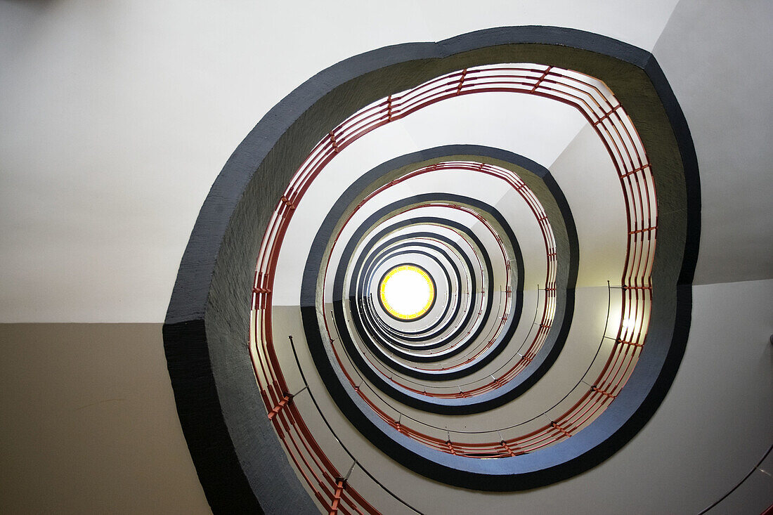 Germany, State of Hamburg, Hamburg, Merchant district, Sprinkenhof office building, staircase