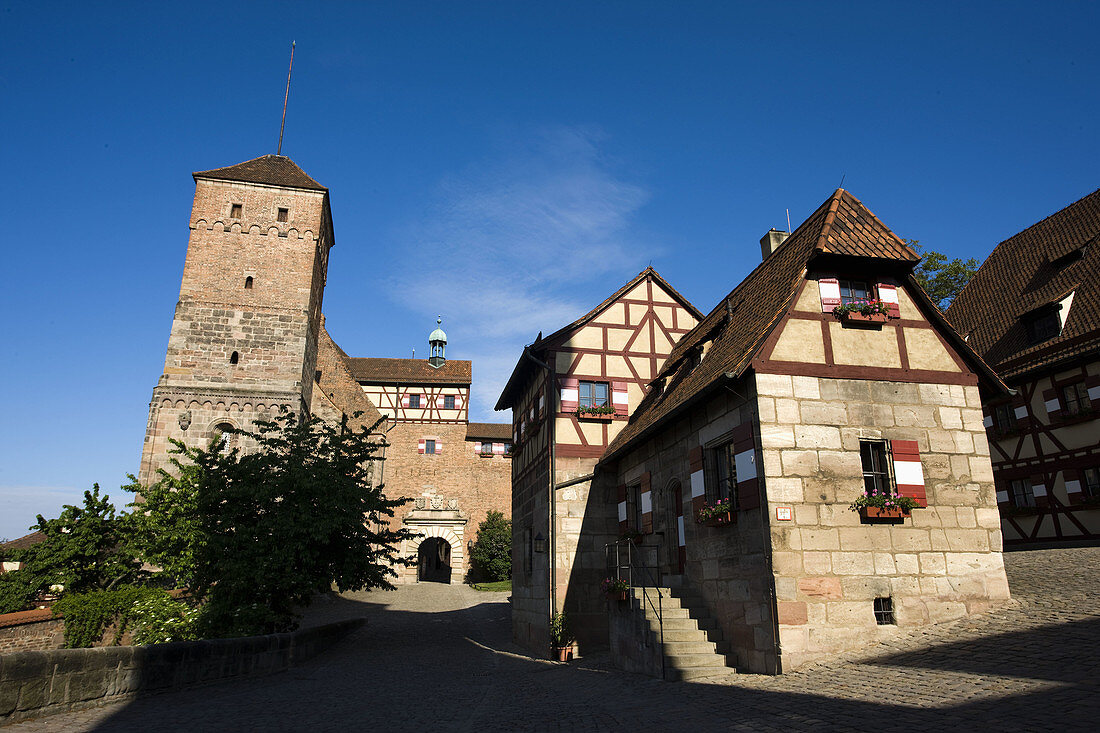 Germany, Bavaria, Nuremberg, Kaiserberg Castle