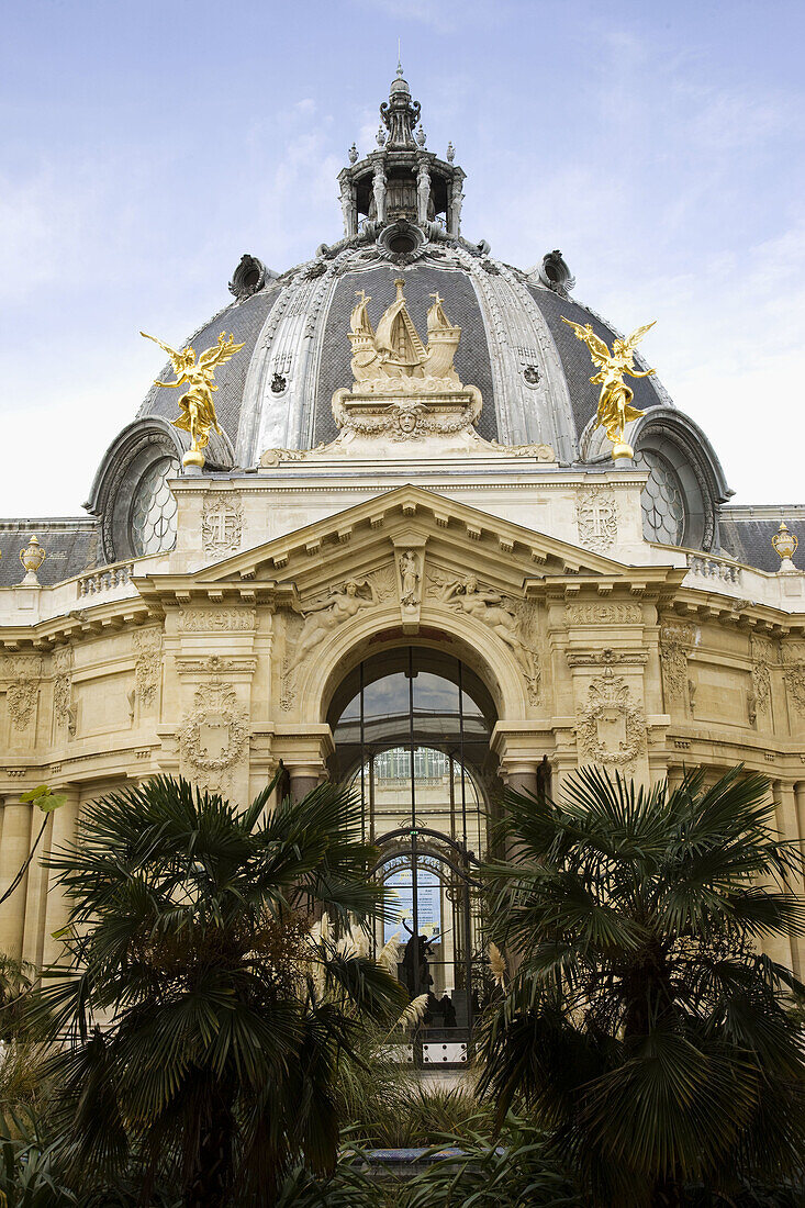 Petit Palais museum, courtyard detail, Paris, France