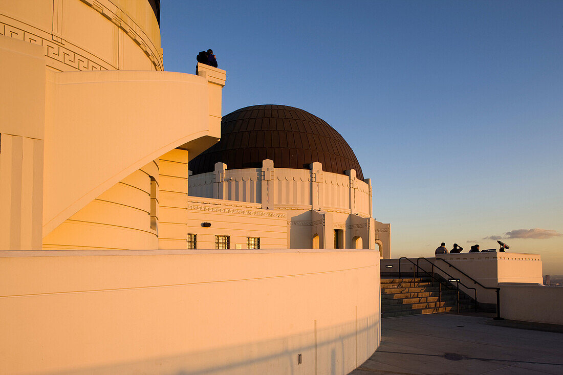 Griffith Park Observatory at sunset, Los Angeles, California, USA