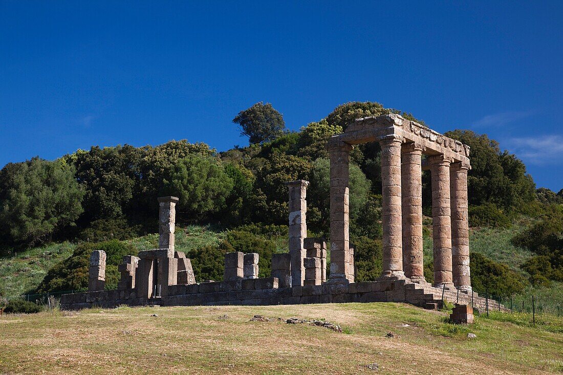 Italy, Sardinia, Southwest Sardinia, Tempio de Antas, ruins of Roman temple