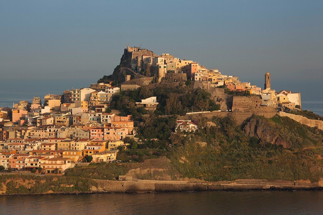 Italy, Sardinia, North Western Sardinia, Castelsardo, sunrise