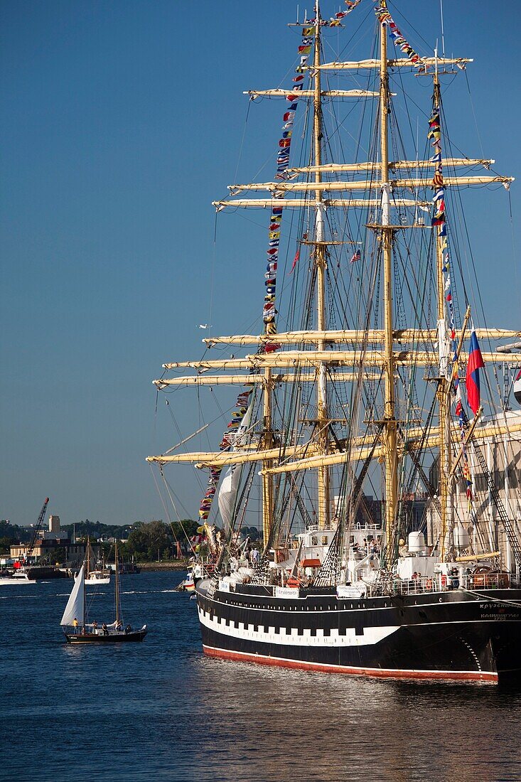 USA,Massachusetts, Boston, Sail Boston Tall Ships Festival, Russian ship Kruzenshtern