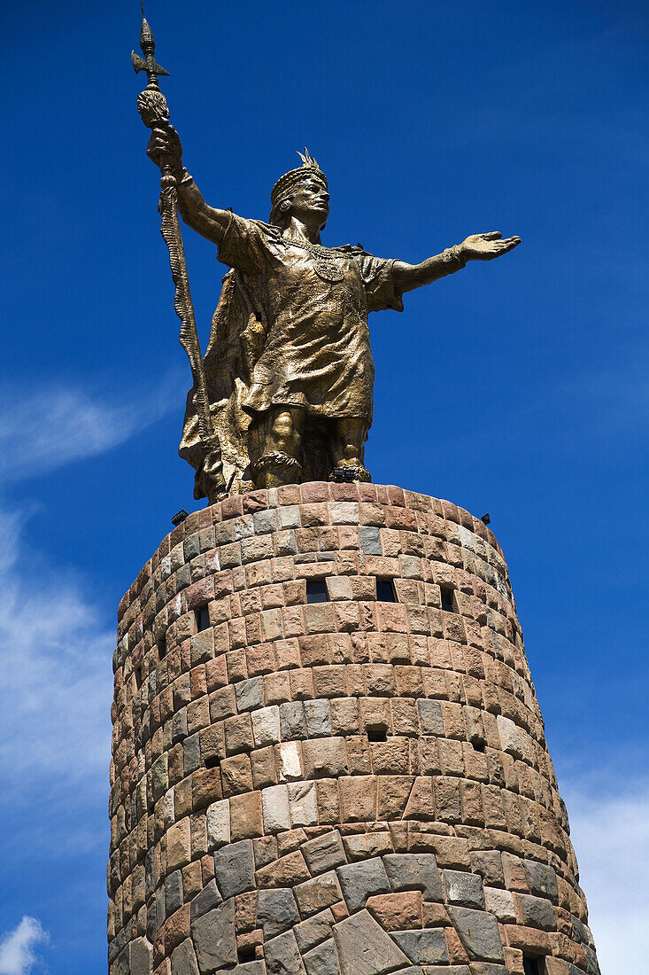 Monument to the inca ruler Pachacuti, Cusco, Peru