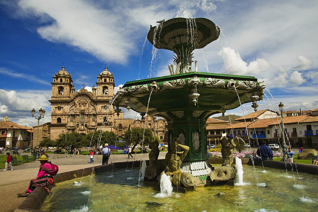 Chuch of the Society of Jesus in Plaza de Armas, Cusco, Peru