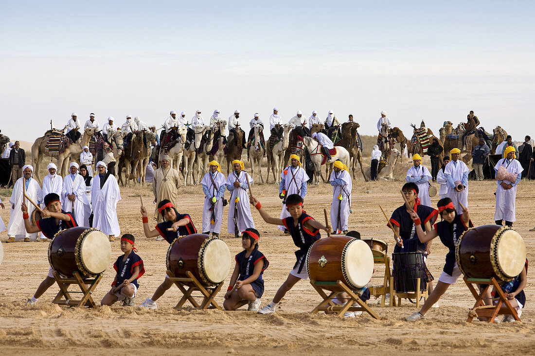 Japanese participation in the Sahara Festival, Douz, Tunisia  December 2008)