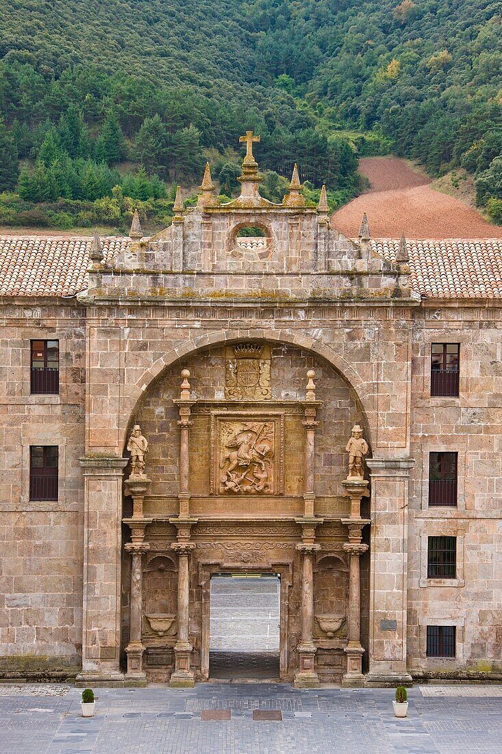 Spain-September 2009 Rioja Region San Millan de la Cogolla City Yuso Monastery W H