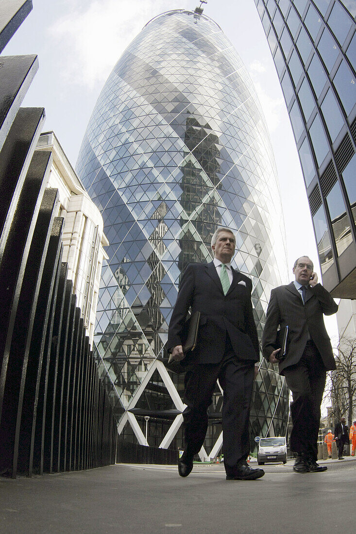 Swiss Re tower, 30 St Mary Axe, London. England, UK