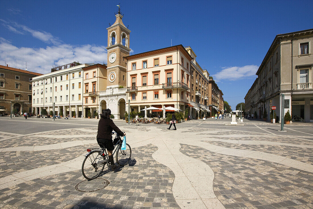 Tre Martiri square, Rimini. Emilia-Romagna, Italy