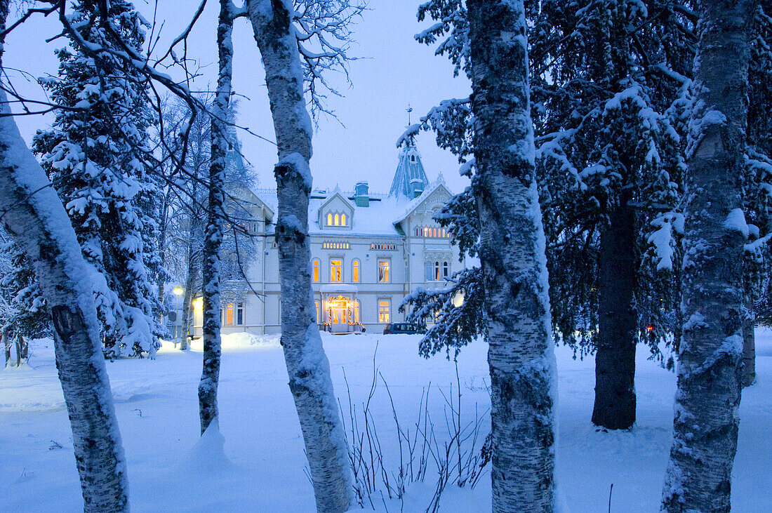 Fjällnäs castle, Gällivare. Lapland, Sweden