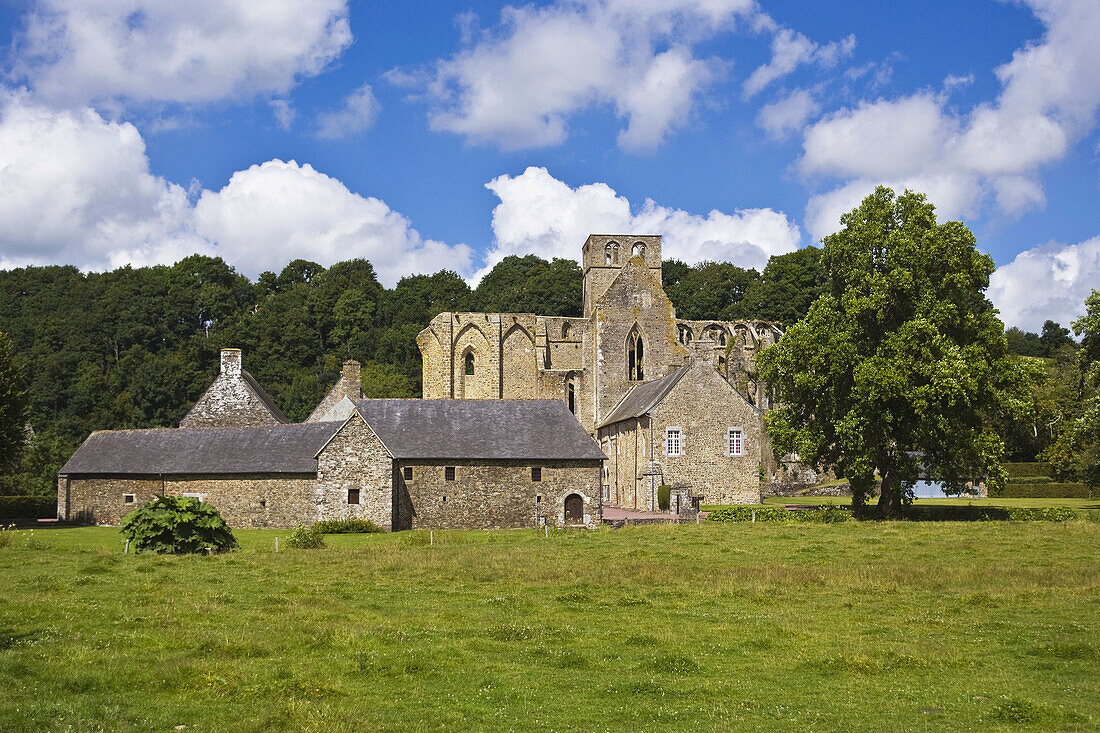 Notre Dame de Hambye Benedictine abbey, Hambye. Manche, Basse-Normandie, France