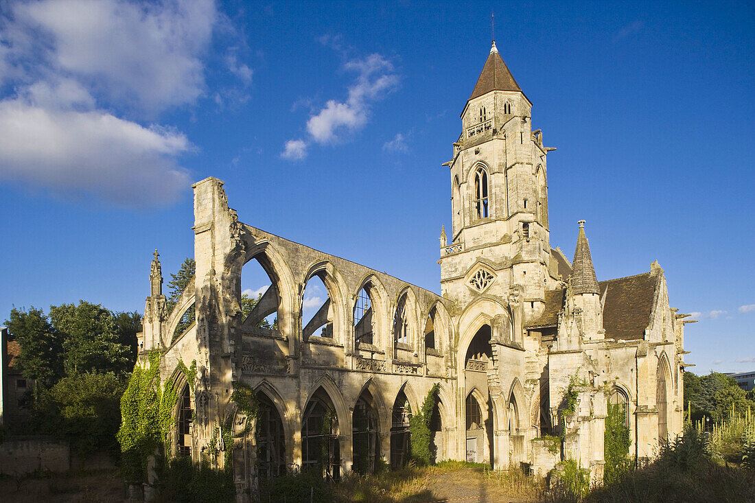 Ruins of the old church of Saint Gilles, Caen. Calvados, Basse-Normandie, France