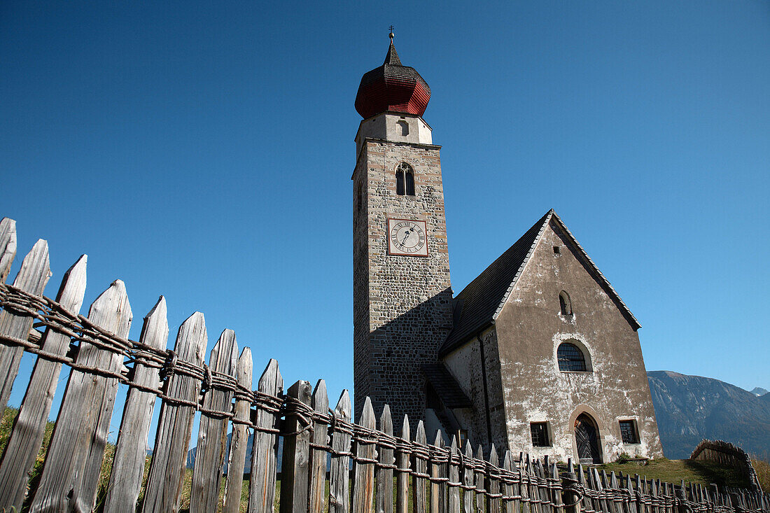 church St  Nikolaus near Mittelberg, Renon, Trentino, Italy