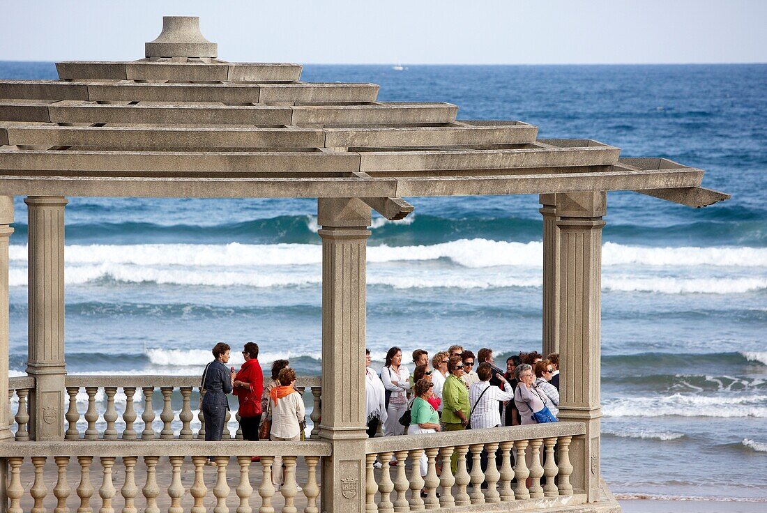 Strand, Zarautz, Guipuzcoa, Baskenland, Spanien